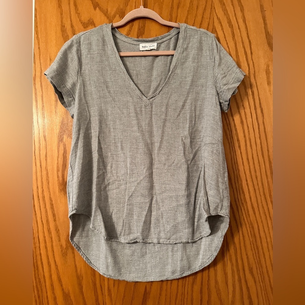 Bella Dahl Grey Viscose Tee - Size L